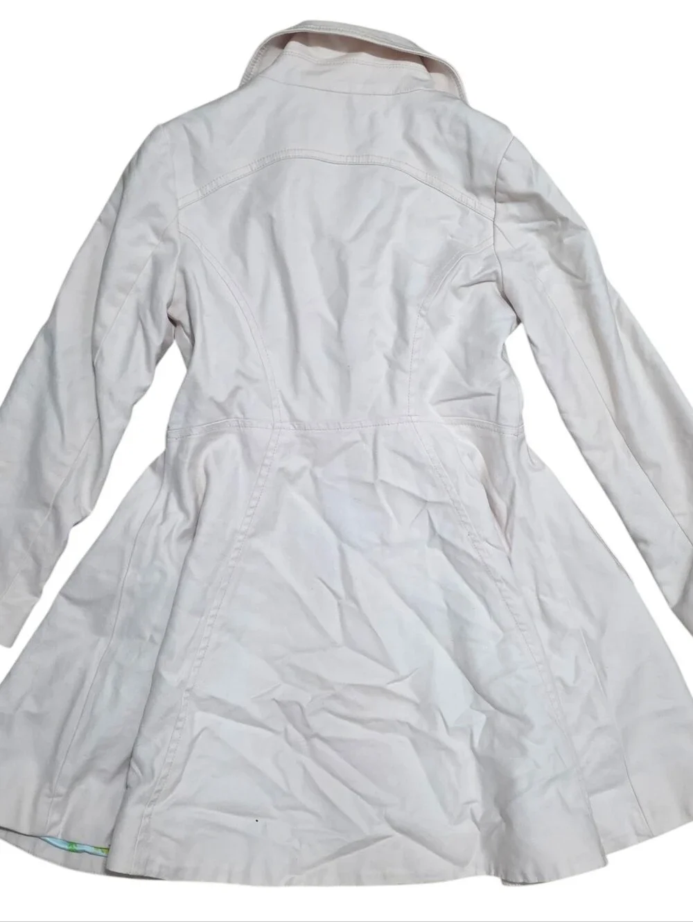 baker Ted baker extremely light pink double breasted collared trench coat